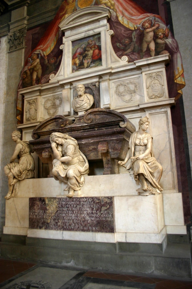 Das Grabmal Michelangelos, Santa Croce