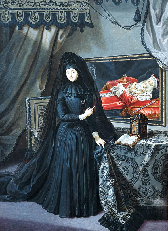 The_Dowager_Electress_Palatine_in_mourning