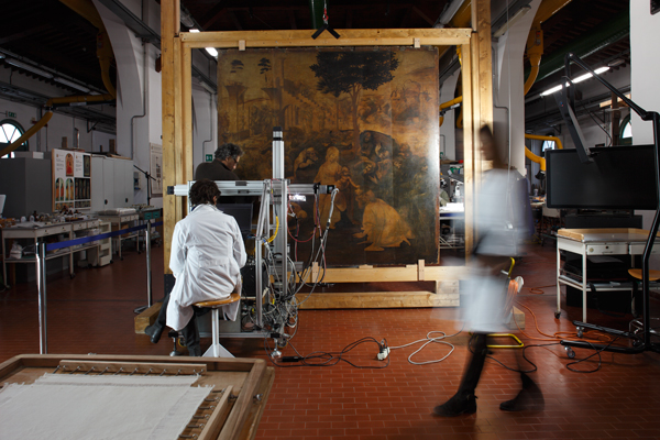 Реставрация Поклонения Волхвов Леонардо да Винчи