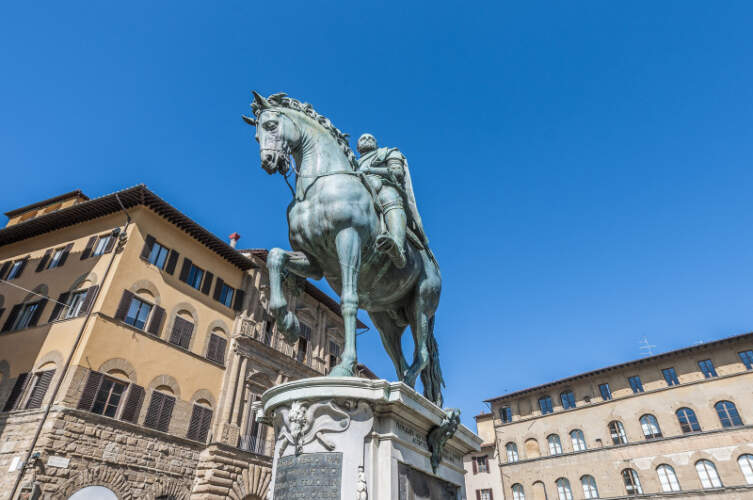 Cosimo I Medici in Piazza Signoria a Firenze