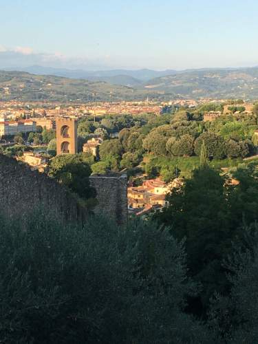 Mura di Firenze dal Bastione della Ginevra